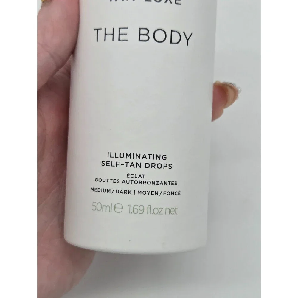 Tan-Luxe The Face Illuminating Self-Tan Drops Medium-Dark Tanner 1.01 oz NEW - Picture 2 of 7